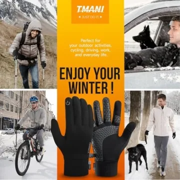 Tmani Winter Gloves for Men and Women - Warm Touchscreen Gear
