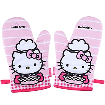 CHEFMADE Hello Kitty Oven Mitts - Heat Resistant Gloves