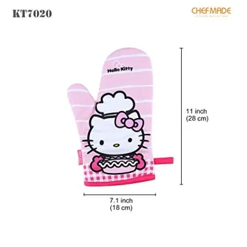 CHEFMADE Hello Kitty Oven Mitts - Heat Resistant Gloves