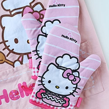 CHEFMADE Hello Kitty Oven Mitts - Heat Resistant Gloves