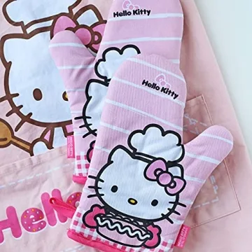 CHEFMADE Hello Kitty Oven Mitts - Heat Resistant Gloves