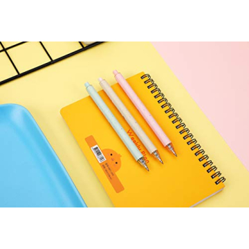 RIANCY 12PCS Black Gel Pens Fine Point 0.5mm Smooth Writing