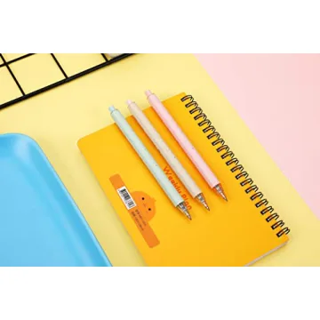 RIANCY 12PCS Black Gel Pens Fine Point 0.5mm Smooth Writing