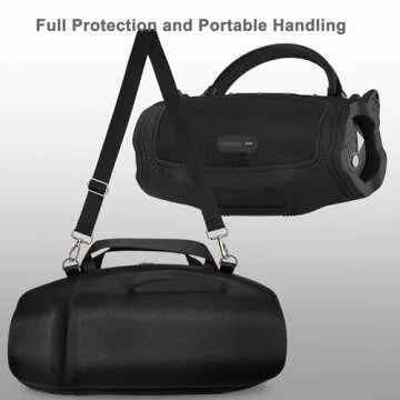 JCHPINE Silicone Case and Hard Carrying Case for JBL Charge 6