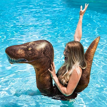 Dinosaur T-Rex Inflatable Swim Noodle for Pool Fun