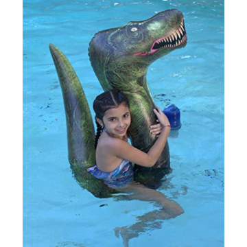 Dinosaur T-Rex Inflatable Swim Noodle for Pool Fun