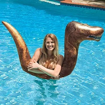 Dinosaur T-Rex Inflatable Swim Noodle for Pool Fun