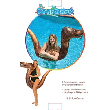Dinosaur T-Rex Inflatable Swim Noodle for Pool Fun