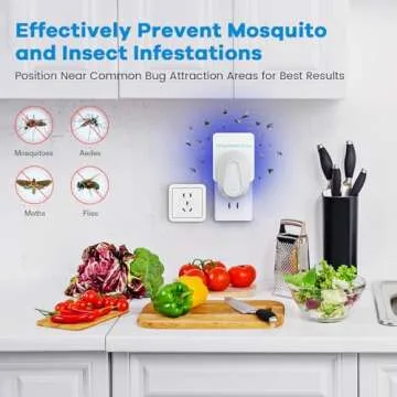 Indoor Fly Trap Plug-in with 2 Devices and 6 Refills