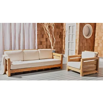 Luxurious SAFAVIEH Couture Outdoor 3-Seat Sofa