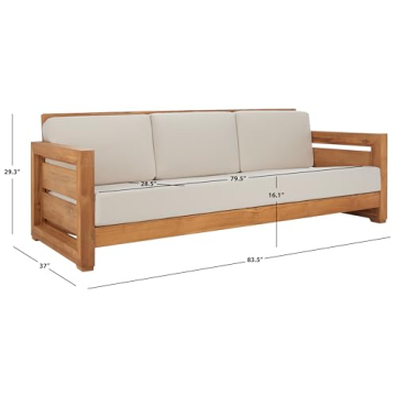 Luxurious SAFAVIEH Couture Outdoor 3-Seat Sofa