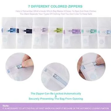 Wanapure 9Pcs Mesh Laundry Bag for Delicates, Lingerie Bags for Laundry - (1 Large & 4 Medium & 2 Small & 2 Bra Bags) for Garment, Underwear, Sock, Baby Clothes, Sweater, Travel, Washing Machine