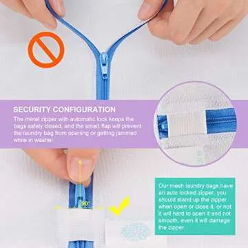 Wanapure 9Pcs Mesh Laundry Bag for Delicates, Lingerie Bags for Laundry - (1 Large & 4 Medium & 2 Small & 2 Bra Bags) for Garment, Underwear, Sock, Baby Clothes, Sweater, Travel, Washing Machine