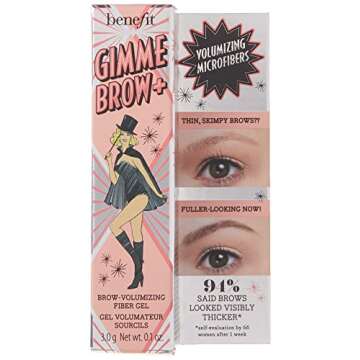 Benefit Gimme Brow Volumizing Fiber Gel # 4 Medium Dark Warm, 0.1 Oz