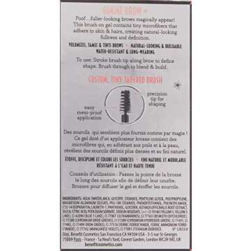 Benefit Gimme Brow Volumizing Fiber Gel # 4 Medium Dark Warm, 0.1 Oz