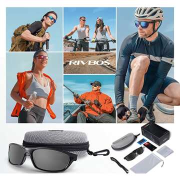 RIVBOS Polarized Sunglasses for Driving & Sports