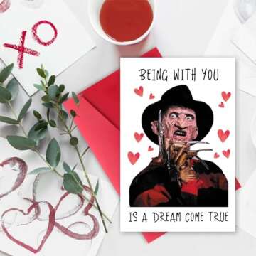 Horror Valentine's Day Card for Him Her - Unique Gifts