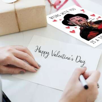 Horror Valentine's Day Card for Him Her - Unique Gifts
