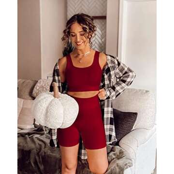 OLCHEE Women’s 2 Piece Seamless Workout Set