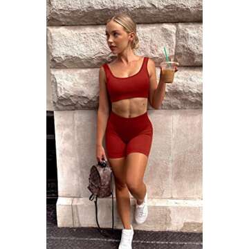 OLCHEE Women’s 2 Piece Seamless Workout Set
