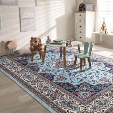 Rtizon Boho Area Rugs Non-Slip Machine Washable 5x7