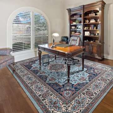 Rtizon Boho Area Rugs Non-Slip Machine Washable 5x7