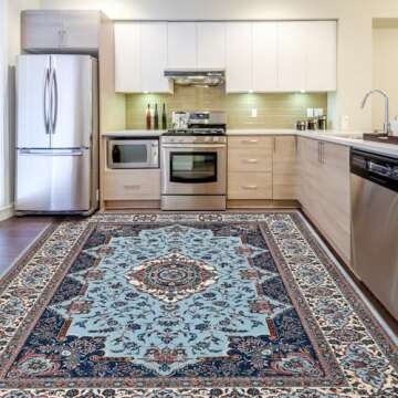 Rtizon Boho Area Rugs Non-Slip Machine Washable 5x7