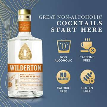 Wilderton Lustre Non Alcoholic Spirits - Sophisticated Botanical Beverage for Healthy Living
