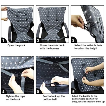 Portable Baby High Chair Harness for Safe Easy Feeding