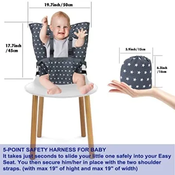 Portable Baby High Chair Harness for Safe Easy Feeding