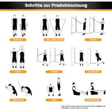 VEICK Resistance Bands - Adjustable Levels for Home Workouts