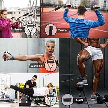 VEICK Resistance Bands - Adjustable Levels for Home Workouts