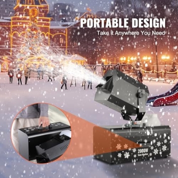 VEVOR Snow Machine - 2000W for Parties and Events