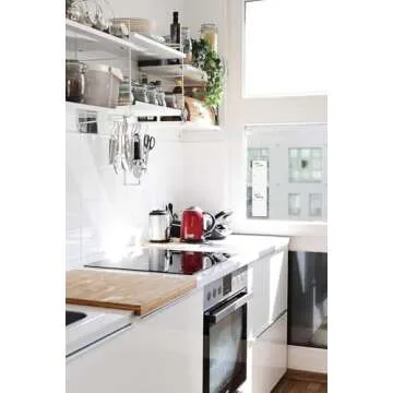 Three by Three Seattle 3.5 x 14 Inch Frameless Peel and Stick Dry Erase Weekly Planner for Office, Home, or School Décor (White)