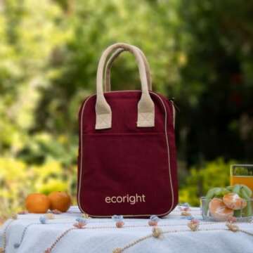 Eco Right Insulated Lunch Bag Women, Work Lunch Box for Men, Adults