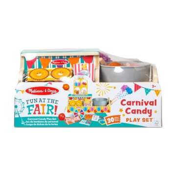 Melissa & Doug Fun at The Fair! Wooden Carnival Candy Cart
