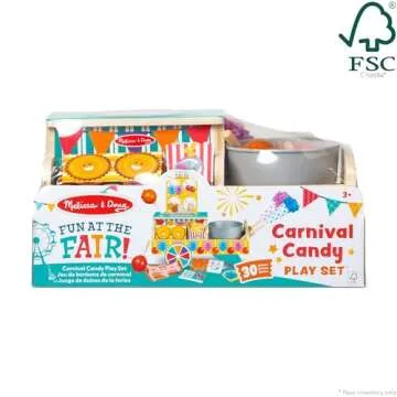 Melissa & Doug Fun at The Fair! Wooden Carnival Candy Cart