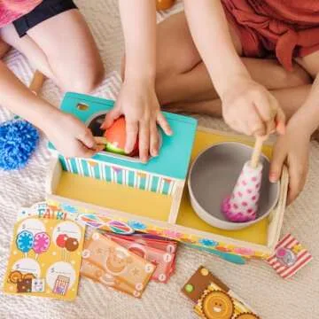 Melissa & Doug Fun at The Fair! Wooden Carnival Candy Cart