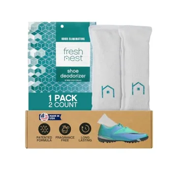 Fresh Nest Shoe Deodorizer with Zeolites 1-Pack - Odor Eliminator, Air Freshener, Smell Absorber, Sn...