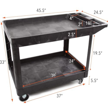 Durable Tubstr Utility Cart with 500 lb Capacity
