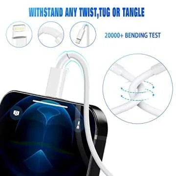 Durable Fast Charging iPhone Charger 3FT MFi Certified