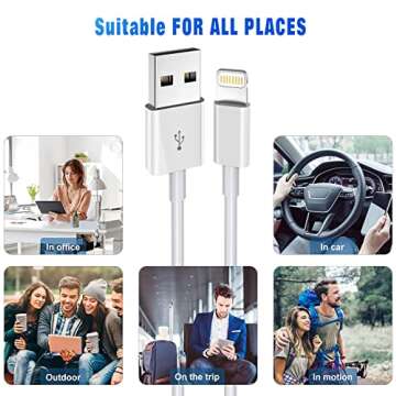 Durable Fast Charging iPhone Charger 3FT MFi Certified