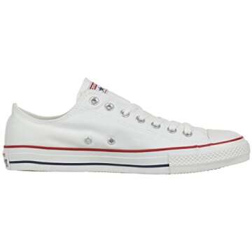 Converse Unisex Chuck Taylor All Star Low Top Ox Sneakers (41-42 M EU / 10 B(M) US Women / 8 D(M) US Men, Optical White)