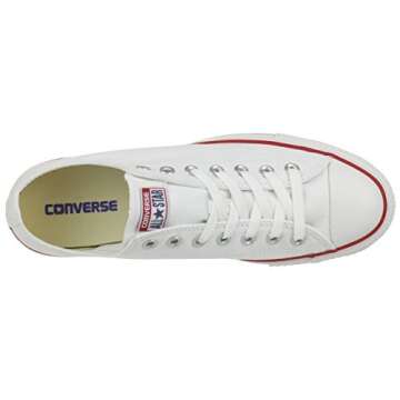 Converse Unisex Chuck Taylor All Star Low Top Ox Sneakers (41-42 M EU / 10 B(M) US Women / 8 D(M) US Men, Optical White)