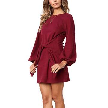 R.Vivimos Women's Elegant Knitted Bodycon Dress