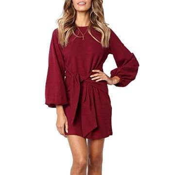 R.Vivimos Women's Elegant Knitted Bodycon Dress