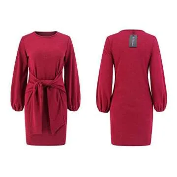 R.Vivimos Women's Elegant Knitted Bodycon Dress