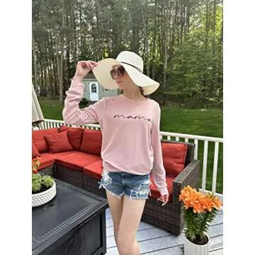 ASTANFY Mama Shirt - Chic Cotton Graphic Tee for Moms