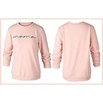 ASTANFY Mama Shirt - Chic Cotton Graphic Tee for Moms