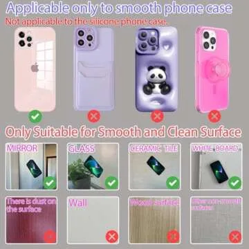 Yojaro Silicone Suction Cup Phone Case Mount Double Sided, Phone Accessories Hands-Free Strong Grip Holder for Selfies and Videos, Silicon Phone Stand for iPhone and Android Green